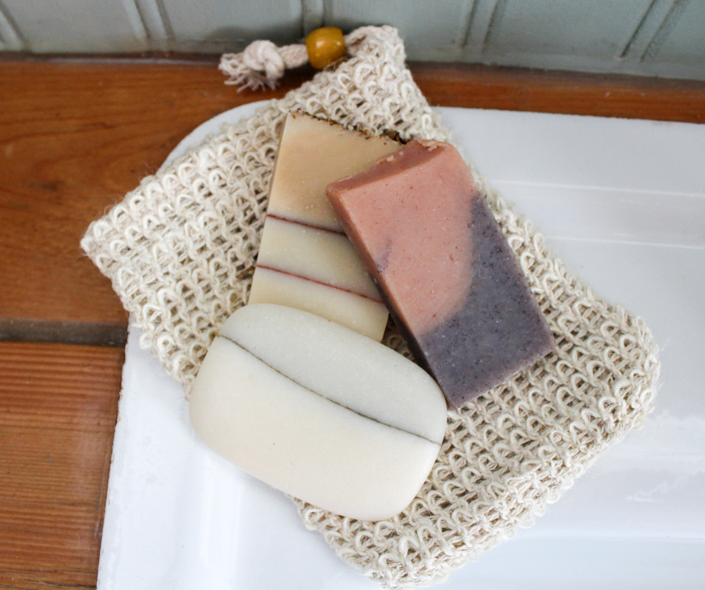 Pochette exfoliante en sisal