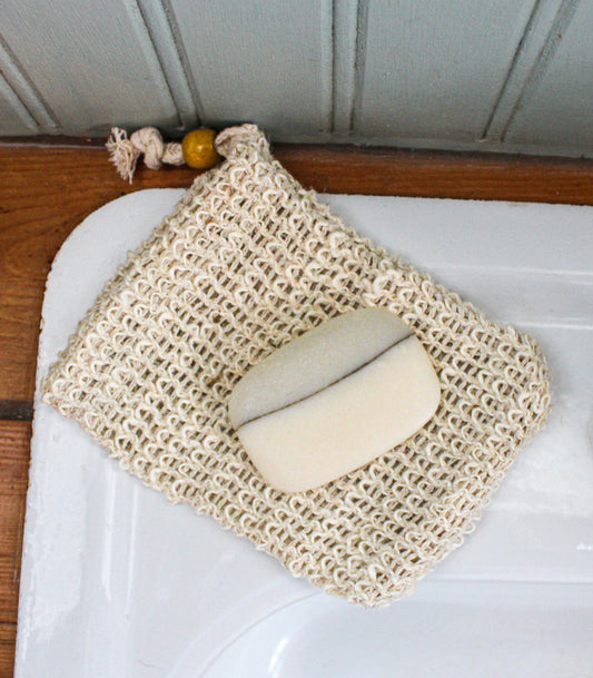 Pochette exfoliante en sisal