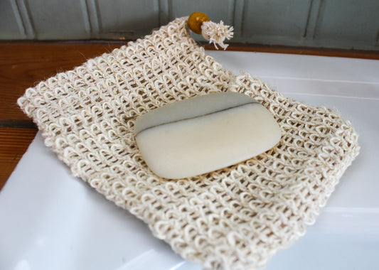 Pochette exfoliante en sisal